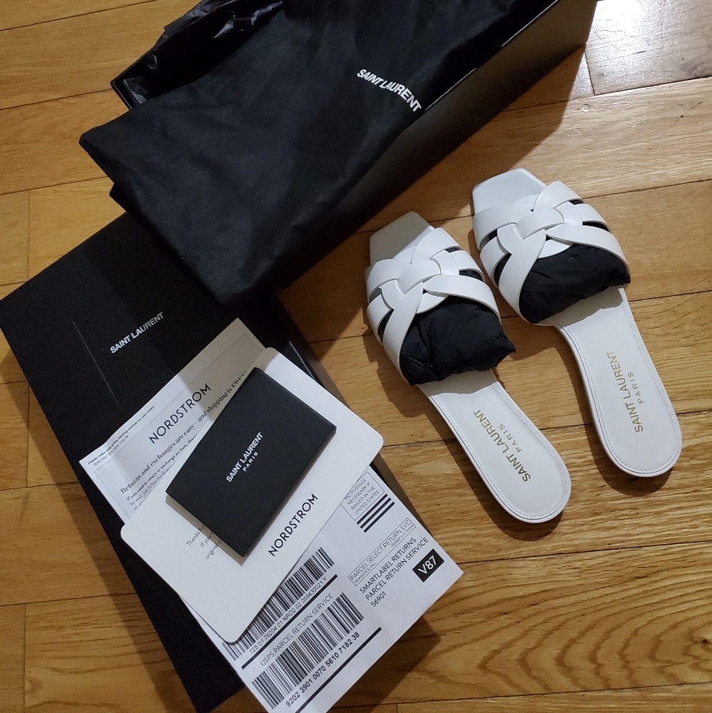 Saint Laurent optique slide sandal